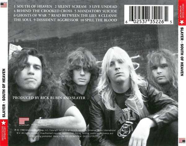 CD Slayer - South of Heaven 1988