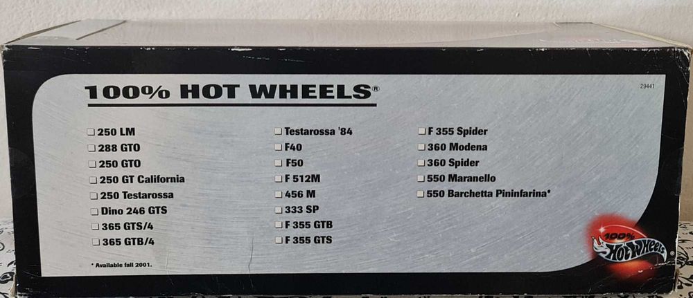 Ferrari 550 Barchetta Pininfarina HotWheels 1.18 Silver Series