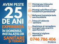 Instalatii sanitare si termice, montaj centrale termice