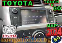 2024 карти Toyota Touch & Go ъпдейт навигация Тойота чрез USB + код