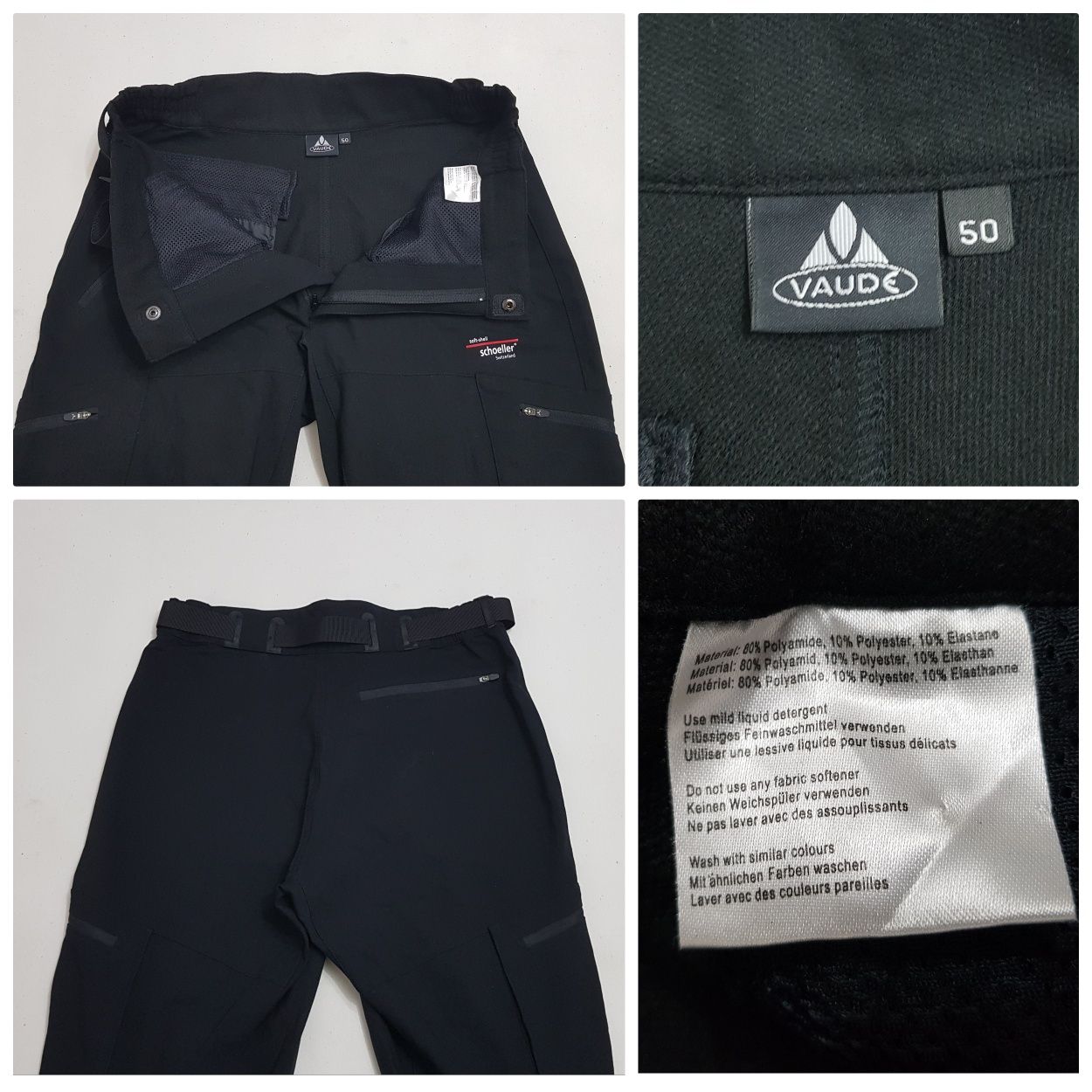 Pantaloni tehnici VAUDE Stretch Soft-shell, termici, nr. 50 L (men)