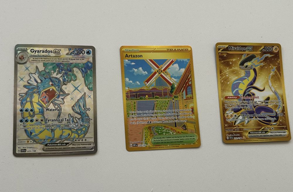 Set 3 pokemon cards,originale
