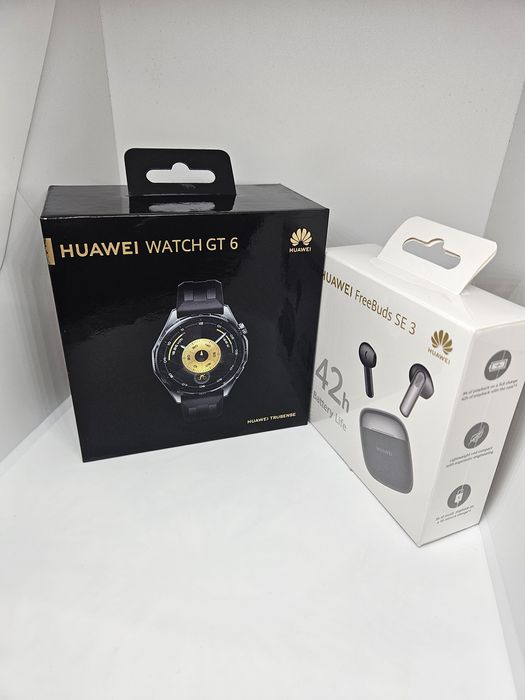 Гаранция - Huawei  Watch Gt  6 Black + Huawei FreeBuds SE 3