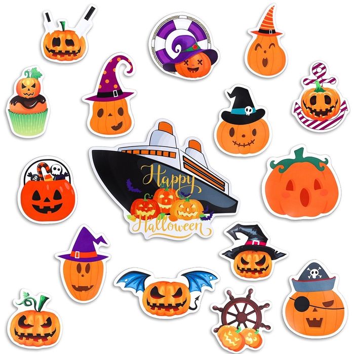 16 bucăți magneți de frigider de Halloween