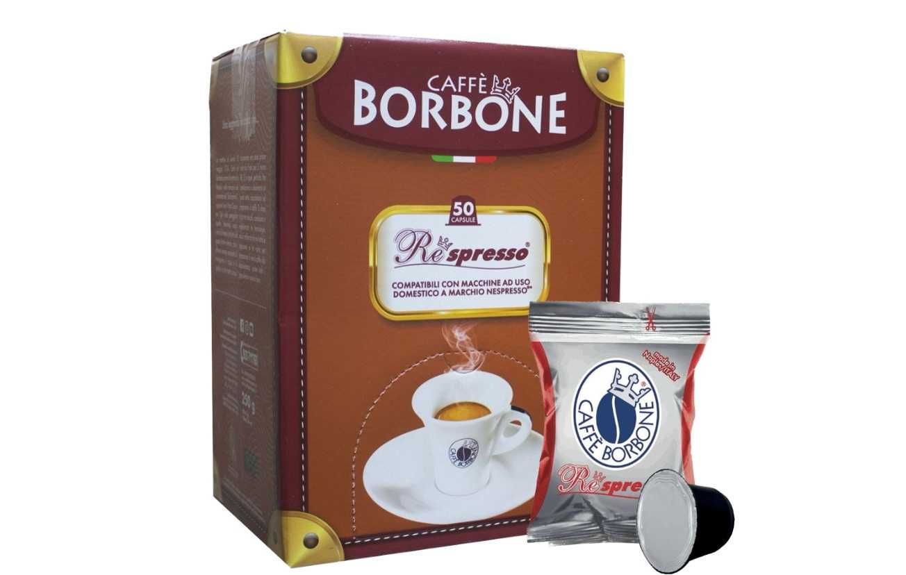 кафе BORBONE Miscela ROSSA 50бр капсули за nespresso внос Италия