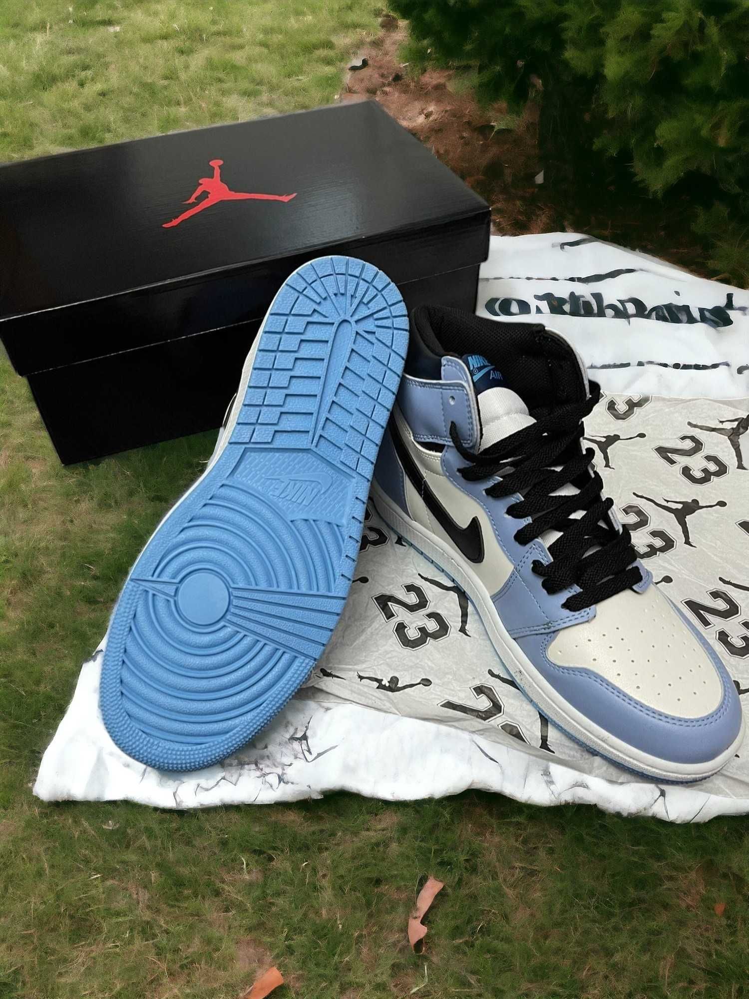 Adidasi Nike Jordan 1 University Blue / Adidasi Fete Baieti