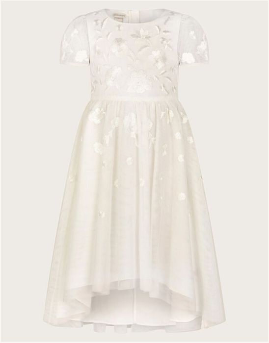Rochie Monsoon Luna brodată, ivory 12- 13 Ani