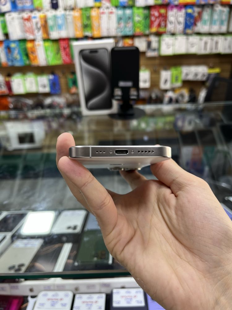 Iphone 15 Pro 128gb 90% White sim - Naqd va halol nasiya savdoga