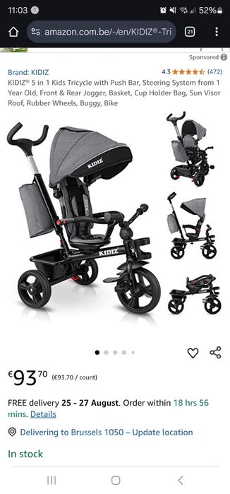 Tricicleta Kidiz 5 in 1