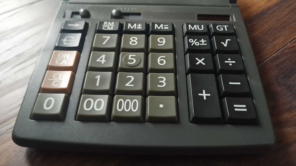 Canon Соларен калкулатор WS-1610H, 16-разряден, черен