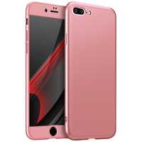 Husa Full Cover Plastic 360 Apple iPhone 7 - Roz