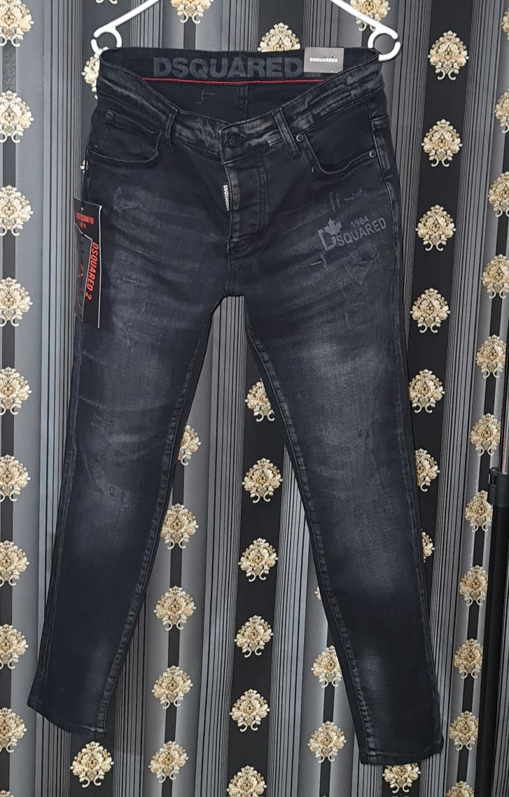 Blugi negri Dsquared2  men slim