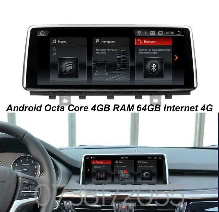 Navigatie Android BMW X5 F15 GPS carplay android auto