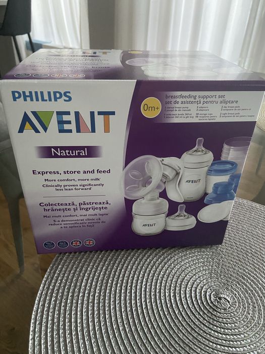 Pompa manuala philps avent plus accesorii