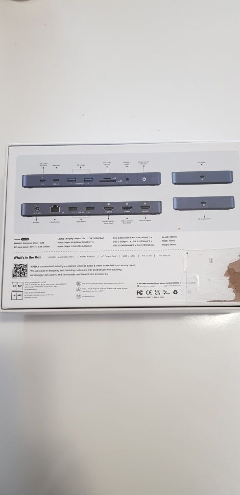 14-в-1 FusionDock Pro 1 за M1/ M2/ M3/M4 MacBook DisplayLink докинг.