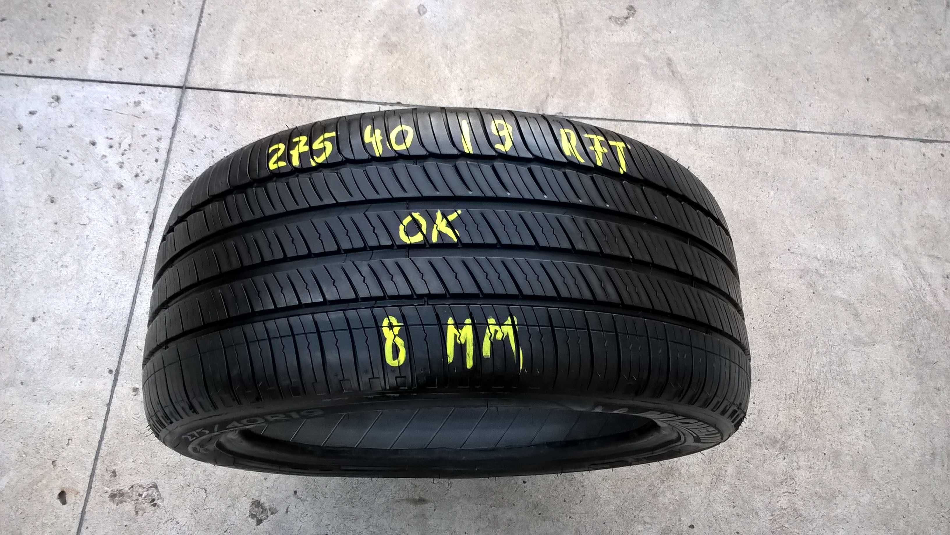 O anvelopa de vara 275 40 19 michelin primacy mxm 4 run flat 8 mm