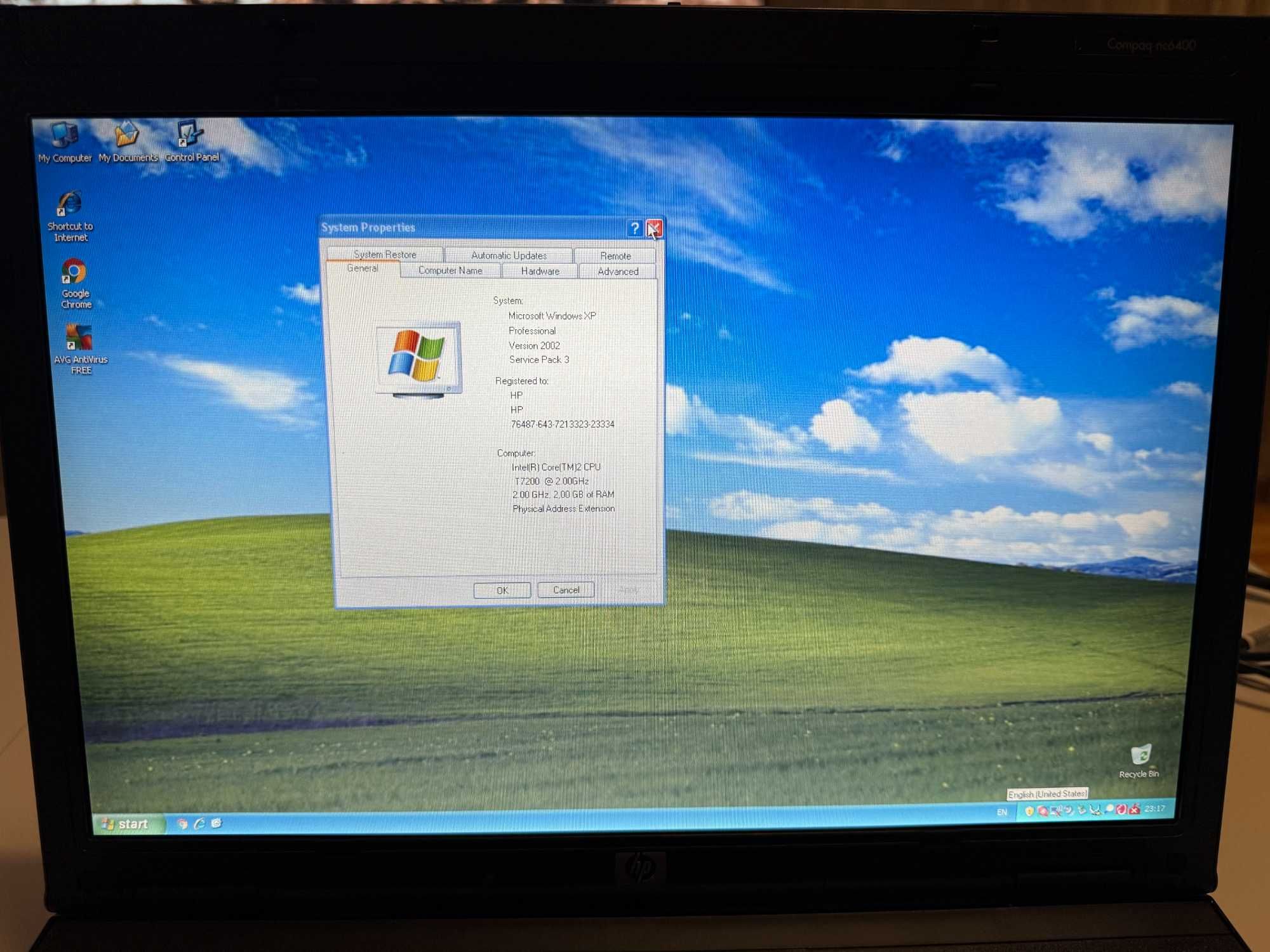 Лаптоп HP Compaq nc6400