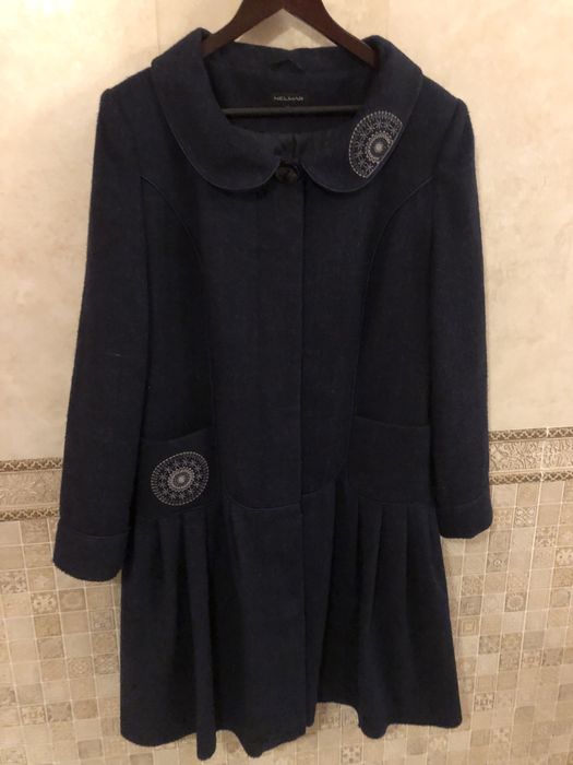 Palton dama bleumarin