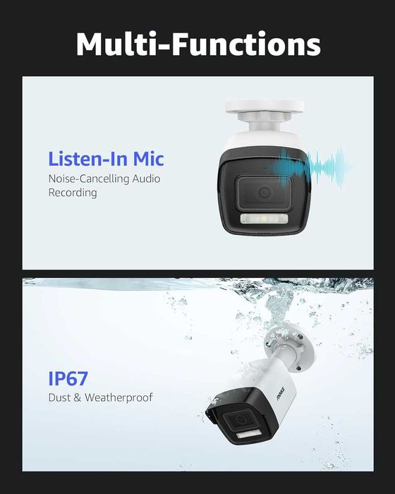 ANNKE 12MP камера за видеонаблюдение, разпознаване на хора,