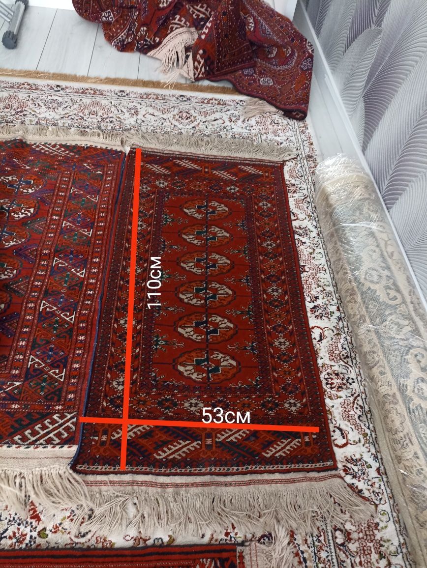 Туркменские ковры,дорожки ручной работы!