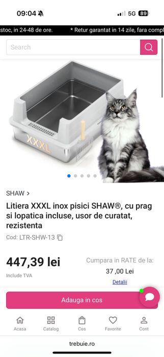 Litiera XXXL Shaw
