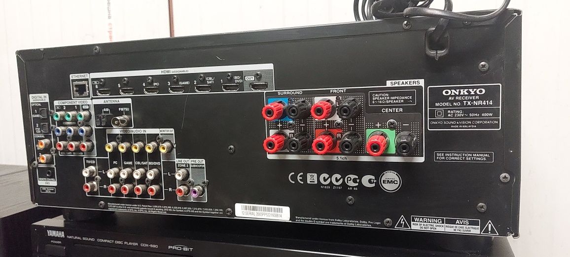 Ресивър ONKYO TX-NR414 с дистанционно