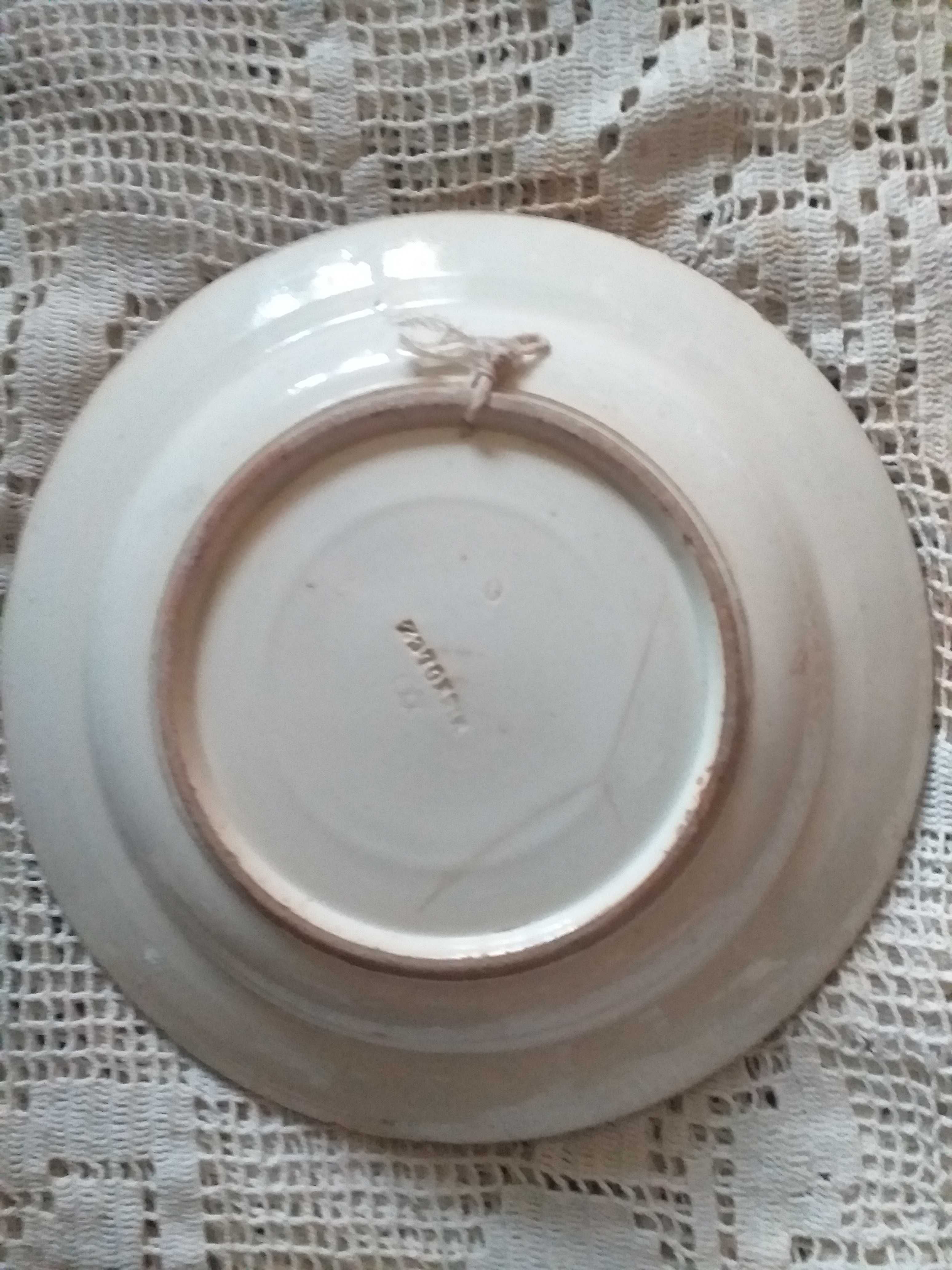 2 farfurii decorative mari 29cm ceramica veche