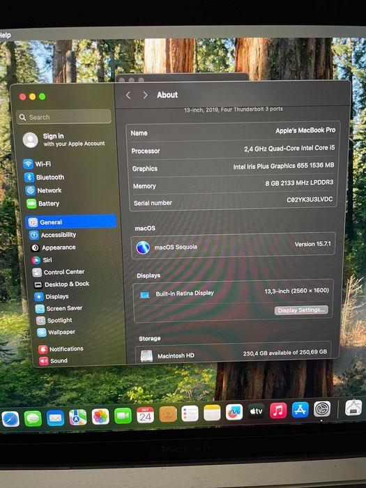 13" MacBook Pro A1989(2019) Space Grey