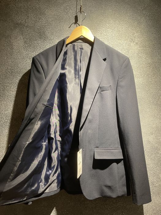 НОВО Мъжко спортно сако ZARA – размер 48 (M) – тъмносин