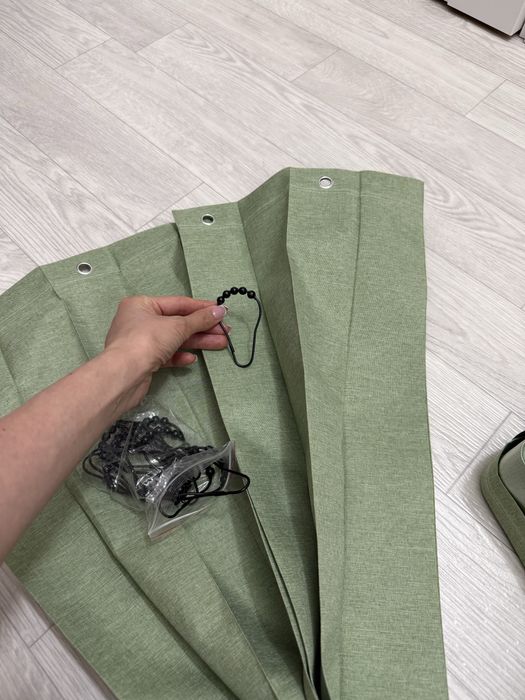 Шторка для ванны тканевая