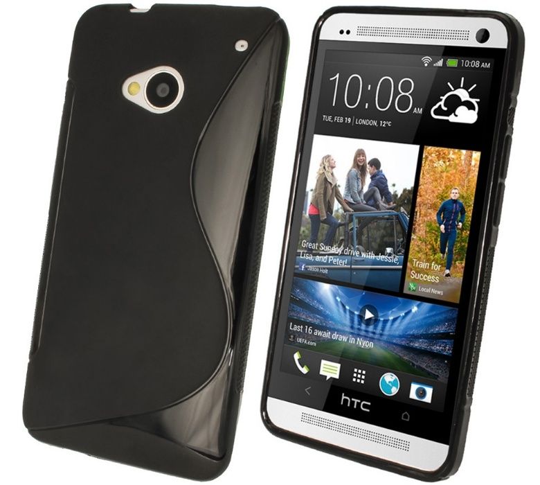 Husa HTC One M7 + folie protectie display + stylus