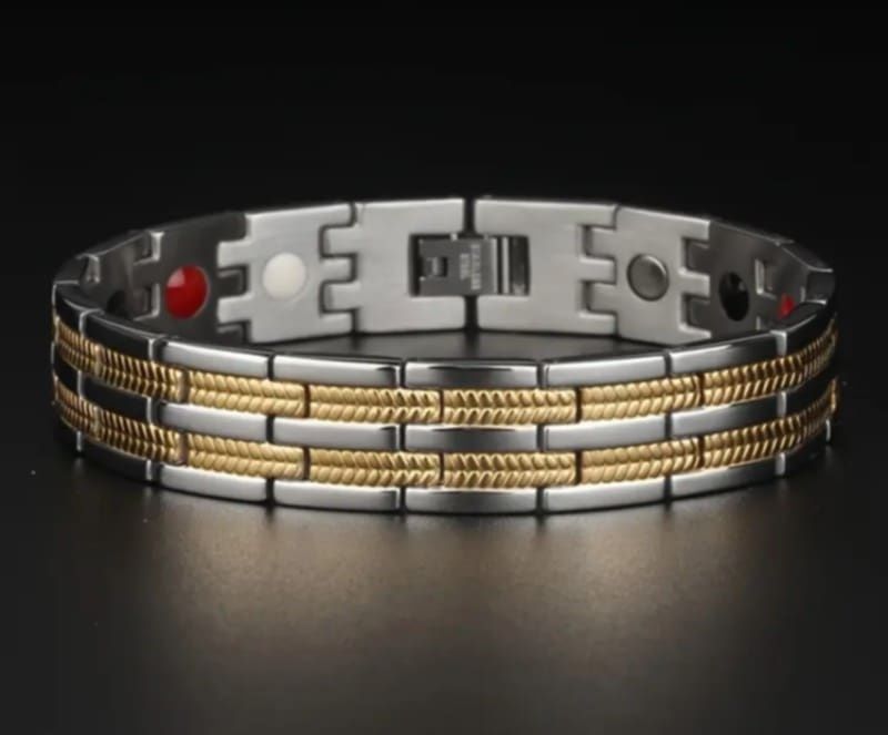 Красива магнитна гривна от титаниева стомана Меркатор 40 лв.