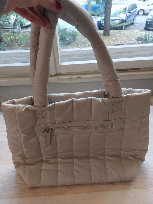 Чанта бежова полиестер