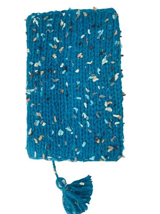 Калъф за книга, оплетен на две куки