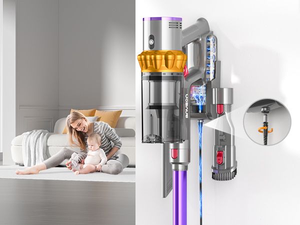 Безжична прахосмукачка Anyson 45000 Pa/550 W/70 минути