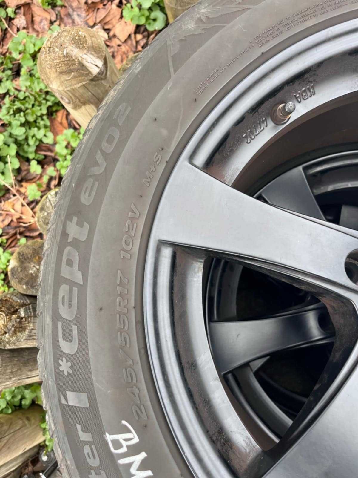jante bmw  5x120  anv iarna 245 55 17 hankook bune