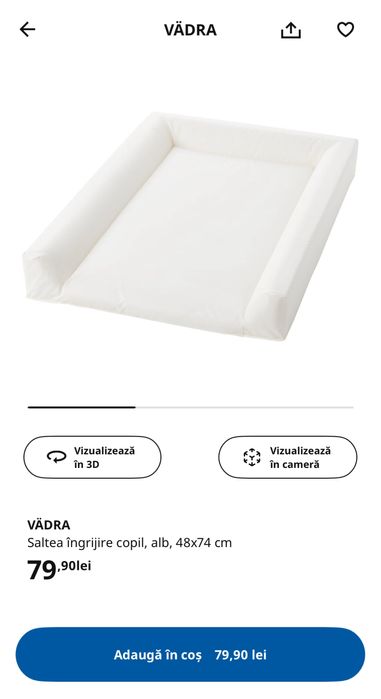 Masă înfășat/schimb SUNDVIK + accesorii