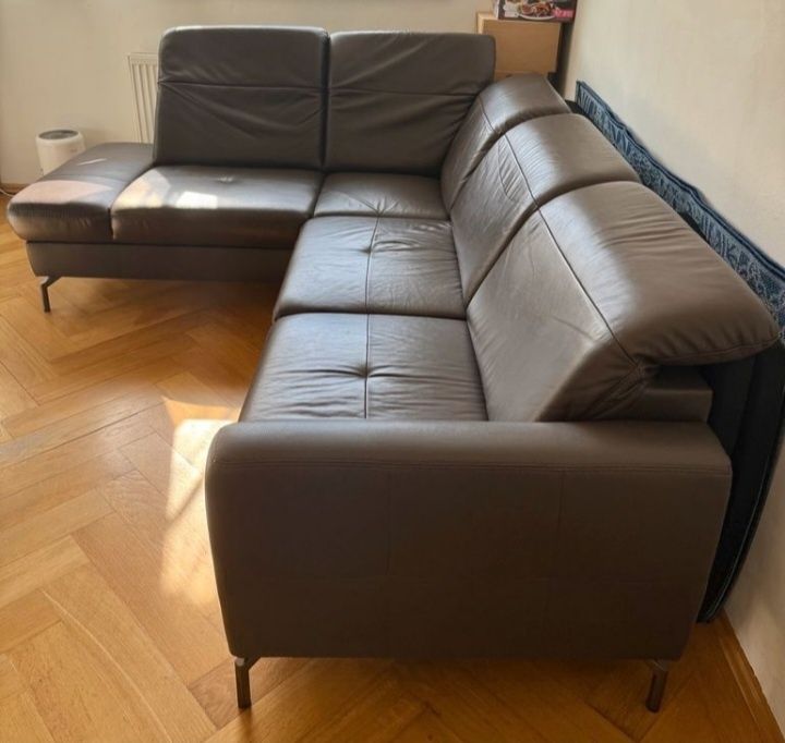 Coltar extensibil, piele,stare excelenta