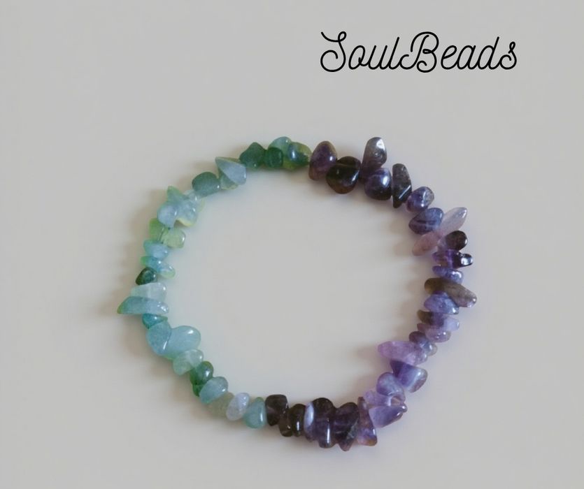 Аметист & Авантюрин – гривна за баланс и лекота