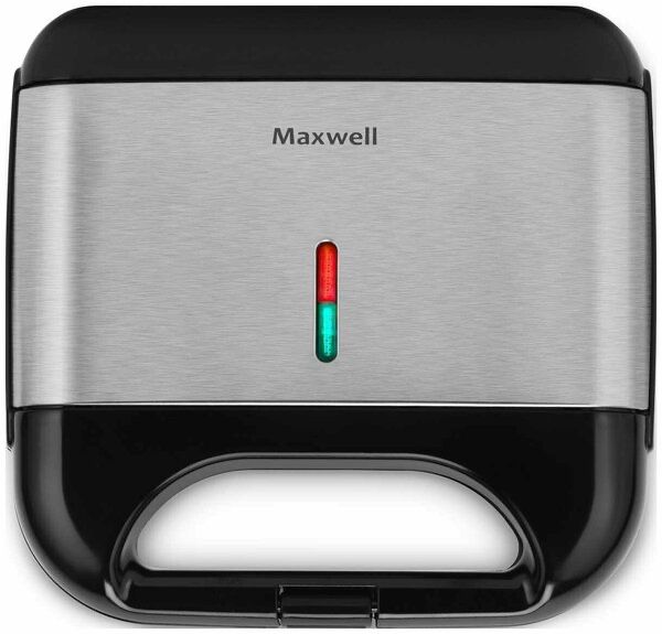 Сэндвичница Maxwell MW-1553, 800 Вт, стальной/черный