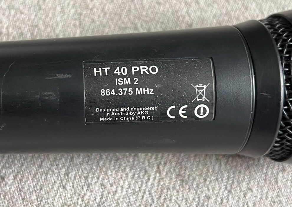 Microfon wireless AKG HT 40 PRO ISM2 864.375 MHz – functional