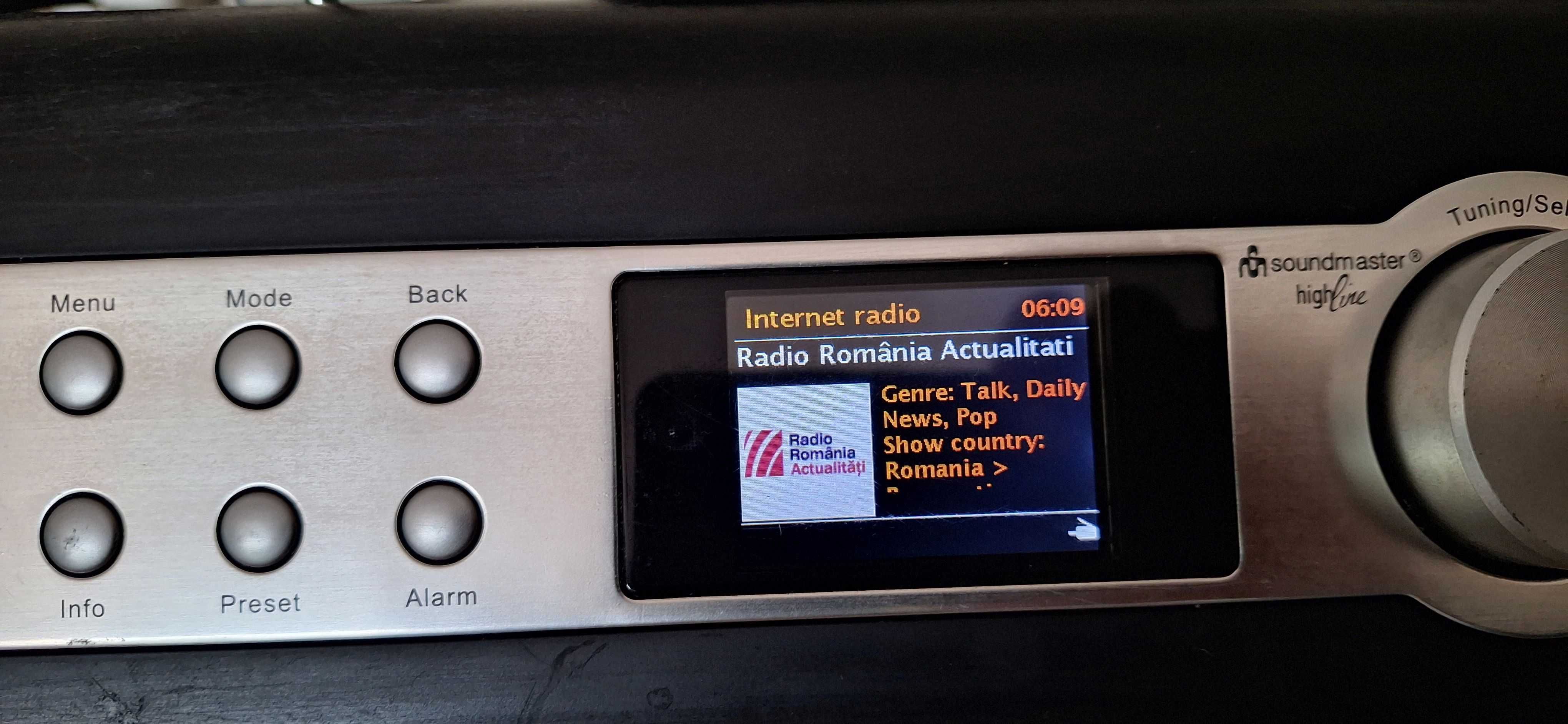 Internet Radio Soundmaster, FM, DAB, 10W, afisaj color, WiFi