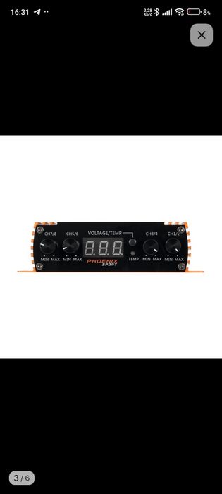 Dl audio phoenix sport 8.150
150 Bт
Номинальная выходная мощнос