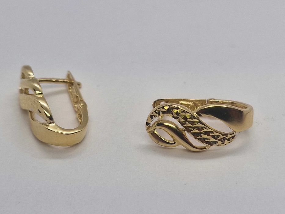 [AG4 DACIA B 49590) Cercei aur 14K 4.37  Gr / Garantie 2 ani