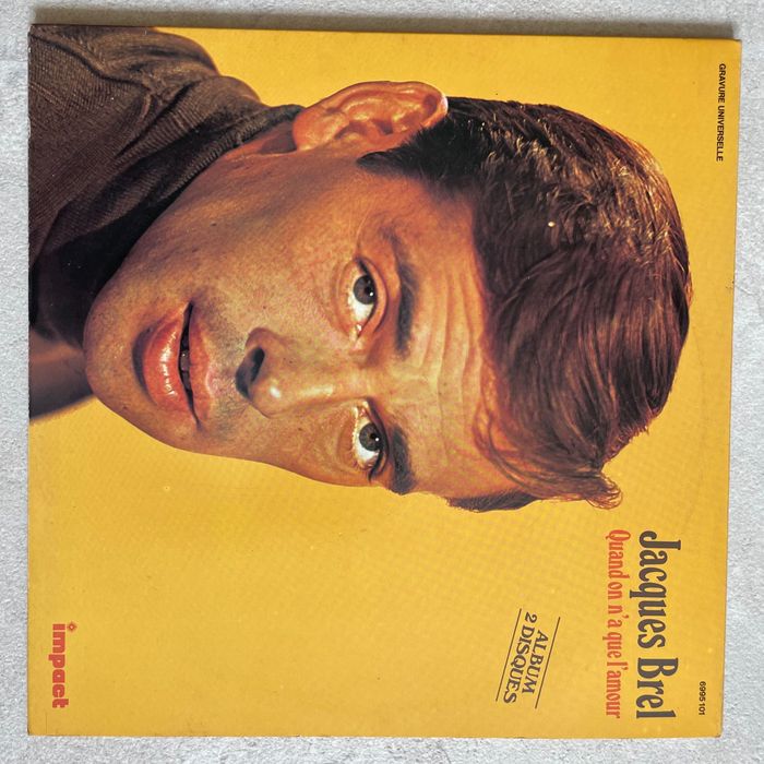 Vinil dublu LP Jacques Brel - Quand on n'a que l'amour