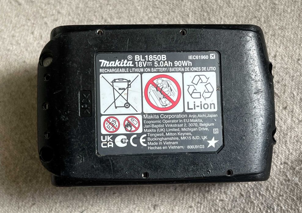 Baterie acumulator Makita 18V de 5 Ah amperi - bun