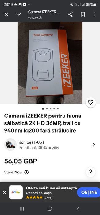 Izeeker ig200 camera de trail camuflate 6 vdc 1080p
