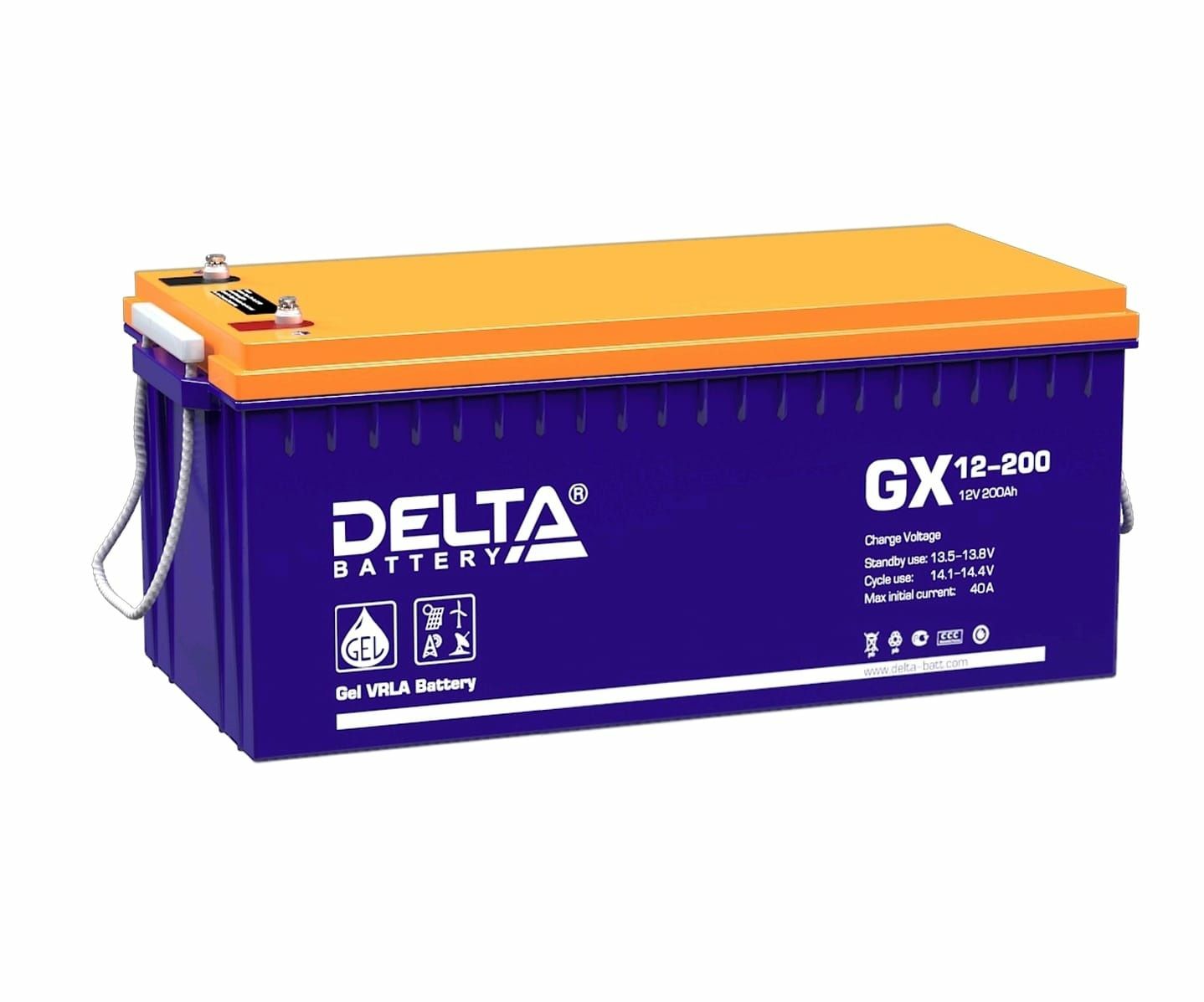 АКБ  DELTA GX=12-100А=12-150А=12-200А=12-230А=.Срок службы 15 лет.