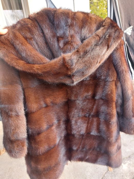 Шуба Норка коричнивый