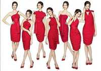 Красное платье трансформер 42-44